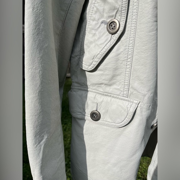 POV 💕White leather jacket💕men’s - Picture 5 of 14